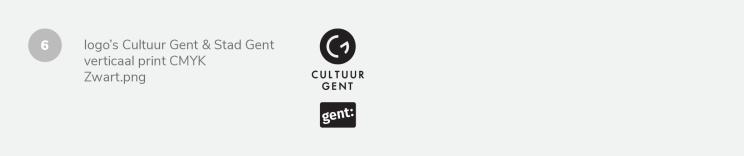 logo visual Cultuur Gent & Stad Gent print CMYK verticaal Zwart