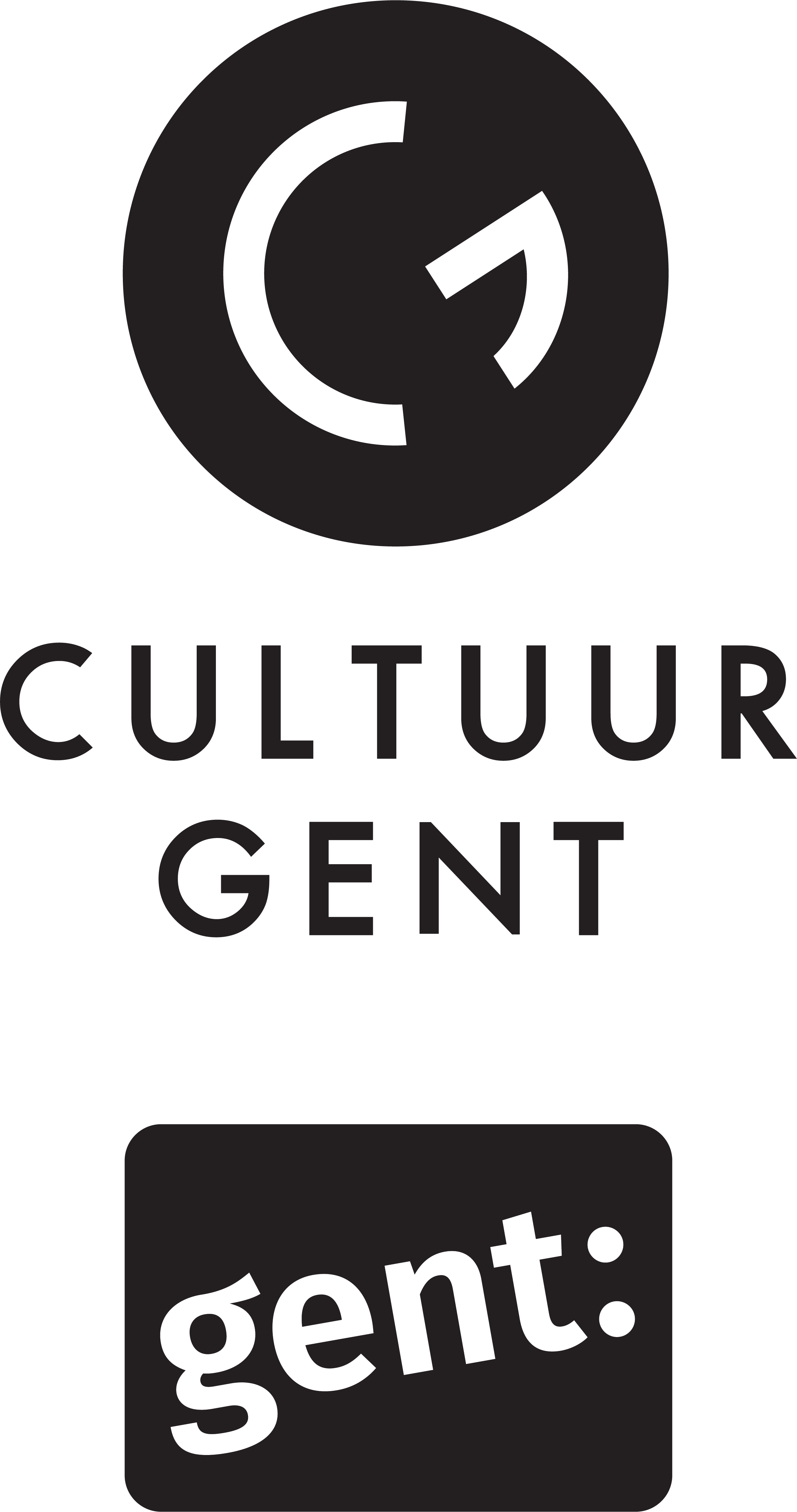 logo's Cultuur Gent & Stad Gent print CMYK verticaal zwart.png