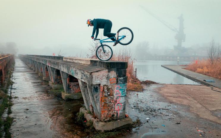 BMX aan het dok