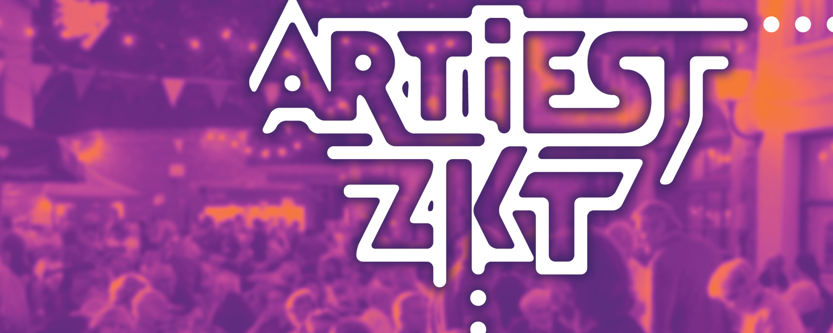 Banner met logo Artiest zkt